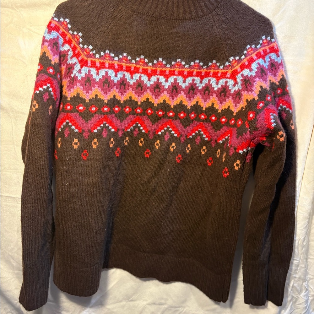 Lou & Grey Ribbed Brown Sweater